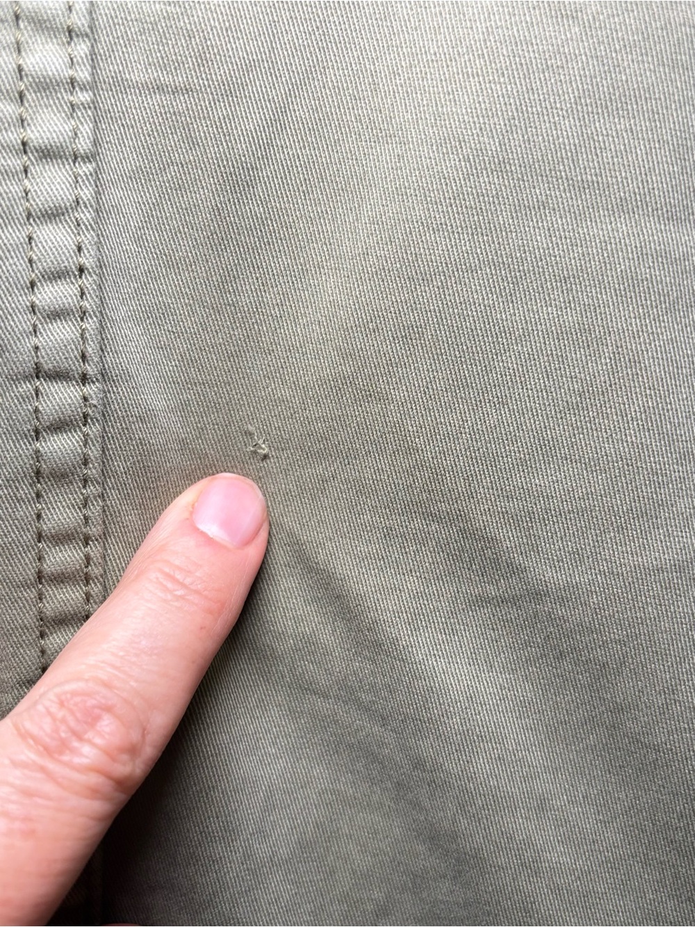White House Black Market Olive Green Studded Utility Jacket | Military Style - Picture 11 of 14